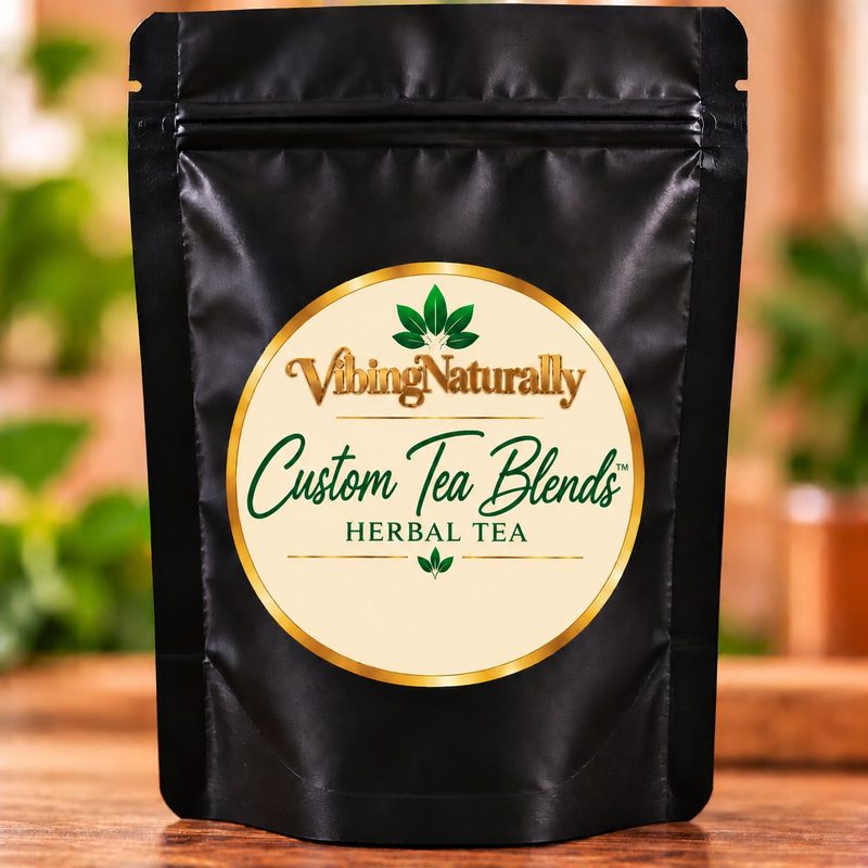 Custom Tea Blend herbal tea pouch — Vibing Naturally